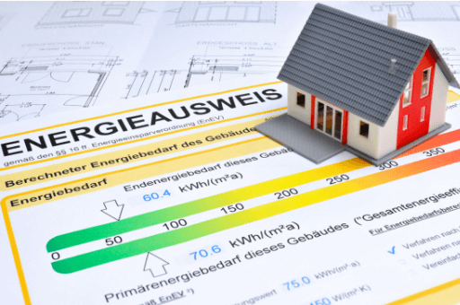 Energieausweis für Wohngebäude mit Effizienzklassen